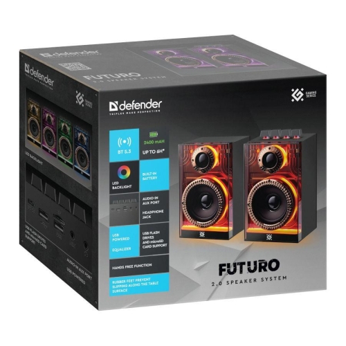Głośniki Defender FUTURO 2.0 20W Bluetooth USB