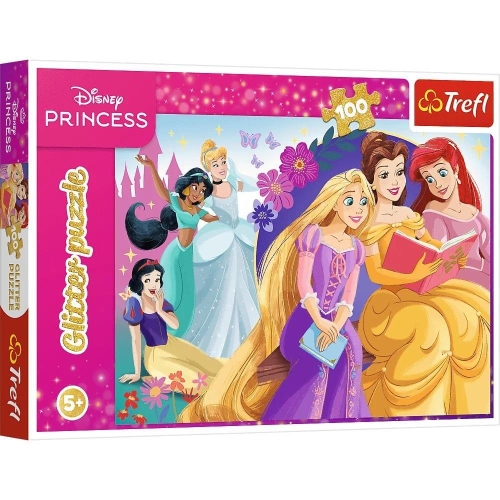 Puzzle TREFL 100 Glitter Blask magii księżniczki
