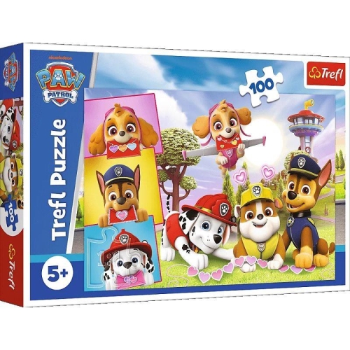 Puzzle TREFL 100 Psi Patrol serduszka