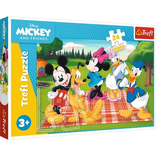 Puzzle TREFL 24 MAXI Myszka Miki Pluto Kaczor