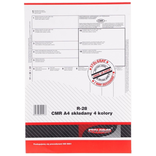 Druk CMR A4 składany 4 kolory R28