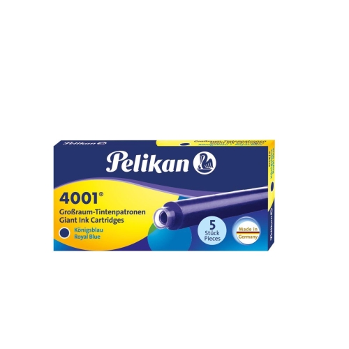 Naboje do pióra Pelikan 4001 Długie niebieskie 5sz