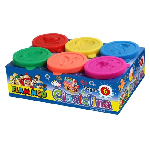 Ciastolina Flamingo 6x50g 334699
