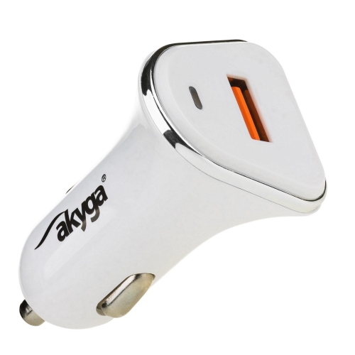 Ładowarka samochodowa Akyga 12V USB 3000mA QC3.0