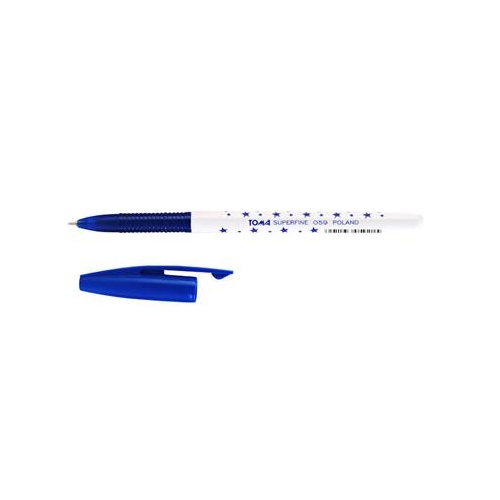 Długopis jednorazowy Toma TO-059 gwiazdki niebiesk-7848