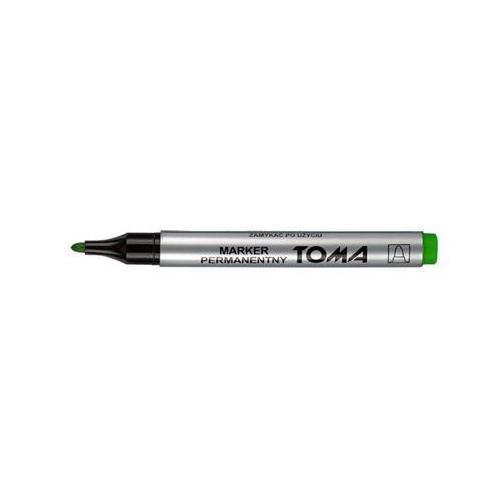Marker permanentny TOMA TO-090 Zielony okrągły