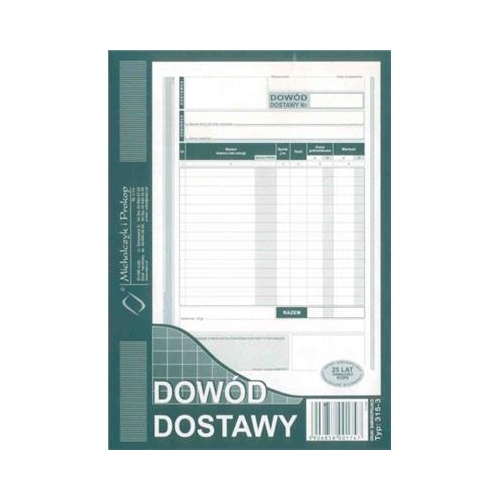 Druk Dowód Dostawy A5 315-3 17300-9071